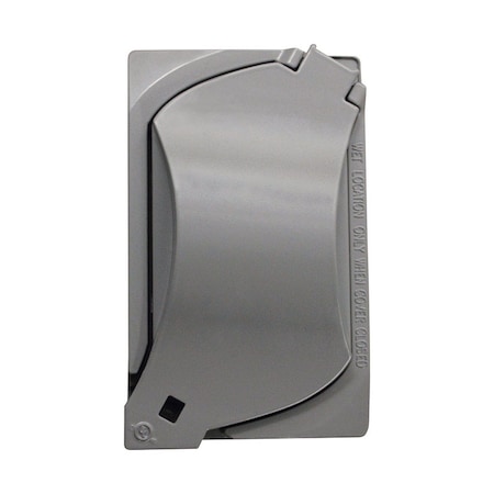 Sigma Engineered Solutions Weatherproof Cover, 1 Gang, Metal Die-Cast, GFCI Duplex Receptacle Cover Type 14147